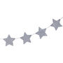 Silver Glitter Wooden Star Bunting Decoration, thumbnail 2 of 3