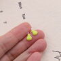 'Pearfect' Sterling Silver Pear Earrings, thumbnail 4 of 6