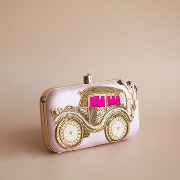 Baraat Car Nude Lilac Clutch Handbag, 3 of 3