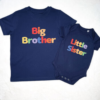 Rainbow Bubble Matching Sibling T Shirt Set, 5 of 7