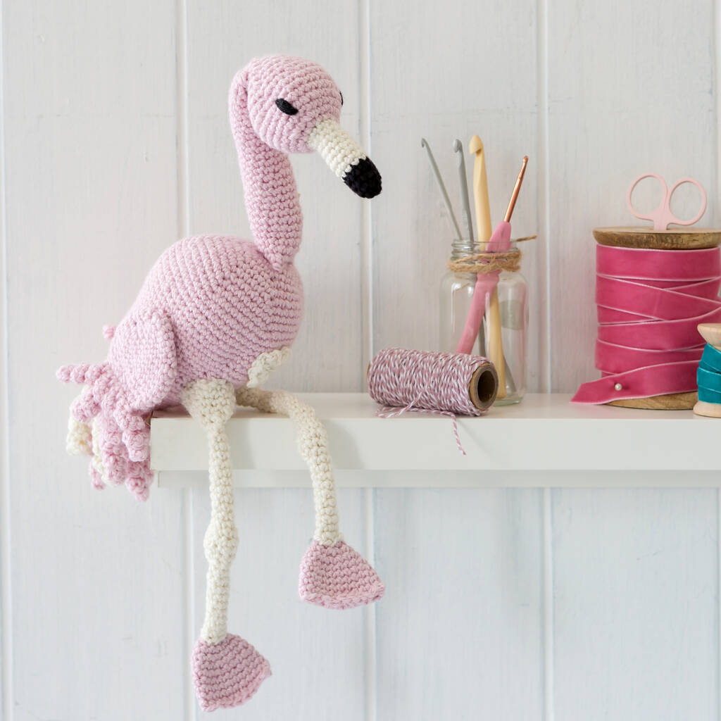 Eliza The Flamingo Crochet Kit, 1 of 11