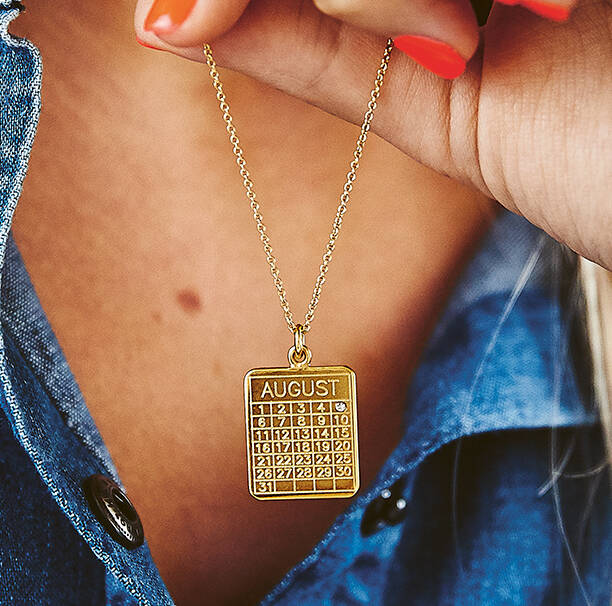 Personalised Special Date Calendar Necklace, 1 of 12