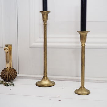 Elegant Brass Candlestick, 6 of 7