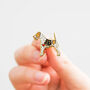 Wire Haired Fox Terrier Gold Plated Enamel Pin Badge, thumbnail 2 of 9
