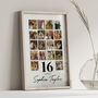 Personalised 16th Birthday Photo Collage, 16th Birthday Gift, thumbnail 6 of 6