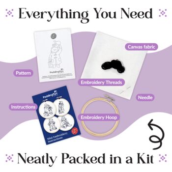 Paddington Marmalade Surprise! Mini Embroidery Kit, 4 of 8