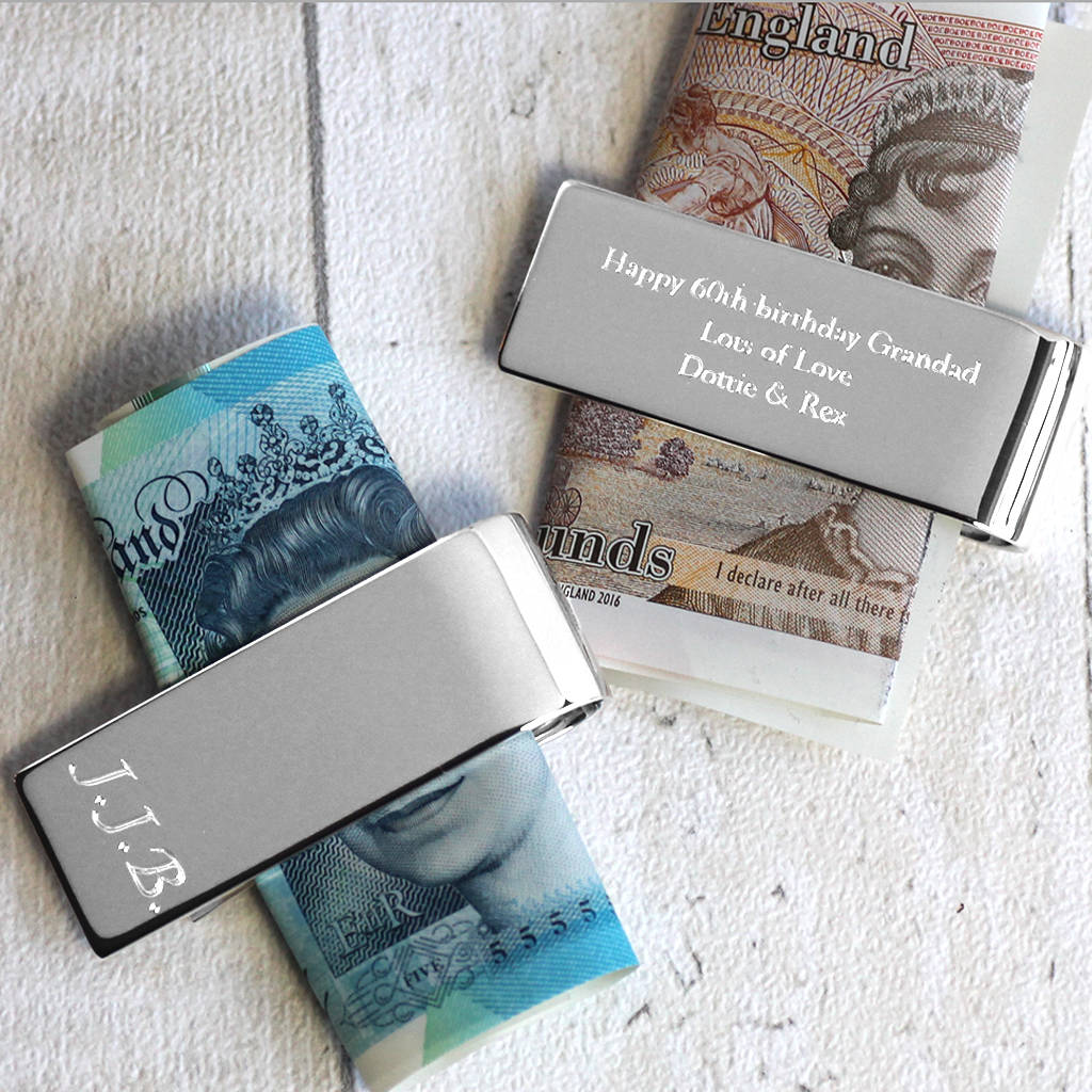 Personalised Sterling Silver Money Clip, 1 of 7