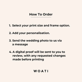 Personalised Wedding Portrait, Wedding Gift, 6 of 8