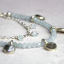 Layered Aquamarine Charm Bracelet, thumbnail 8 of 11