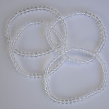 Dainty Clear Quartz Crystal Bracelet For Clarity, 3 of 4