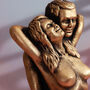 G Decor Lovers Embrace Romantic Bronze 3D Candle, thumbnail 4 of 4