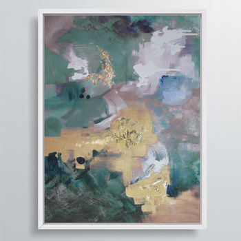 'Indigo Polo' Framed Giclée Abstract Canvas Print Art, 3 of 6
