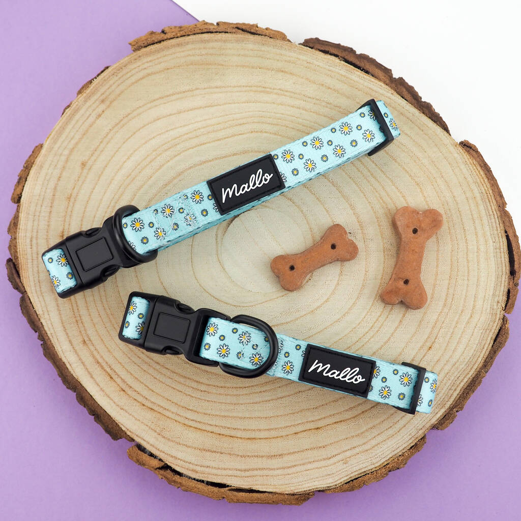 Blue Daisy Dog Harness By Mallo