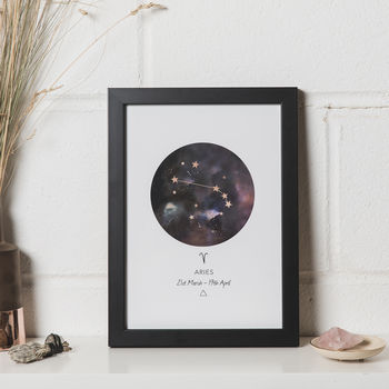 Starsign Zodiac Constellations Art Print, 3 of 7