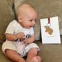 Blue Bear Wooden Keyring And Father's Day Card, thumbnail 4 of 9