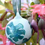 Ceramic Hand Painted Monstera Leaf Bauble, thumbnail 2 of 6