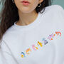 Seafood Medley Embroidered Sweatshirt, thumbnail 1 of 9