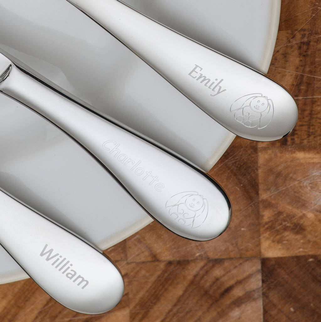 Personalised Children's Cutlery Set By Cottage in the Hills