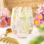 Luna Bloom Floral Print Stemless Glass, thumbnail 1 of 2
