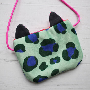 Velvet Leopard Print Mini Bag, 5 of 12