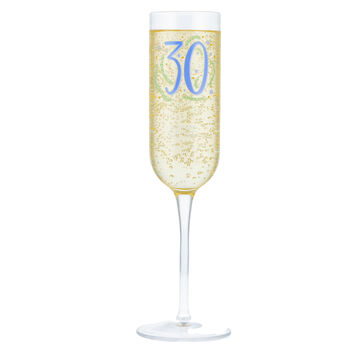 Personalised Milestone Birthday Champagne Flute, 4 of 10