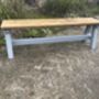 Reclaimed Dining Bench A Frame Legs Painted, thumbnail 5 of 8