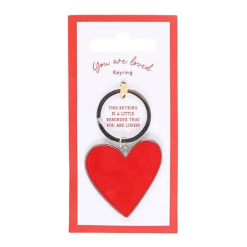 You Are Loved Heart Keyring, 4 of 4