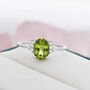 Genuine Peridot Oval Ring, thumbnail 7 of 12