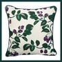 Blackberry Cushion Cover | Linen Cover | British Made, thumbnail 1 of 5