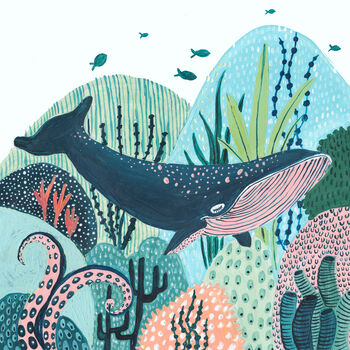 Blue Whale Art Print, 6 of 7
