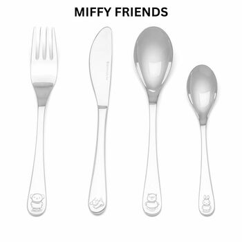 Miffy Four Piece Childrens Cutlery Sets Stainless Steel, 11 of 12