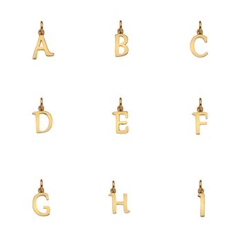 Audley 9ct Yellow Gold Alphabet Pendant, 3 of 8