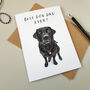'Best Dog Dad' Labrador Father's Day Card, thumbnail 2 of 2