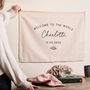 Personalised New Baby Linen Banner, thumbnail 1 of 2