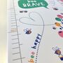 Personalised Bee You Flower Height Chart, thumbnail 4 of 11