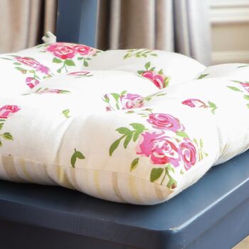 Helmsley Blush Floral Dining Seat Pads, 6 of 7