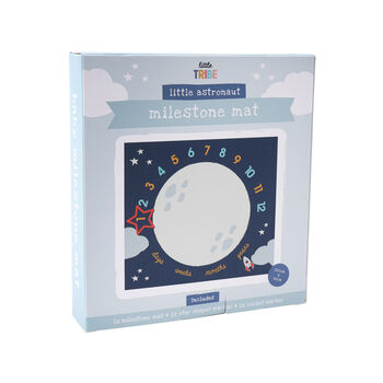Space Design Baby Milestone Mat And Gift Box, 2 of 4
