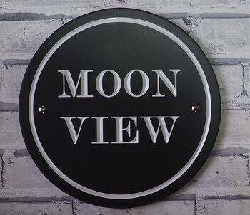 Slate Round Or Oval House Sign With Options, 3 of 11