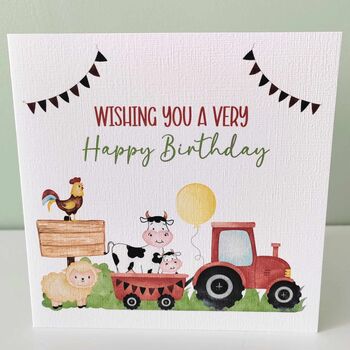 Farmyard Tractor Birthday Boy Girl Gift Set, 4 of 9