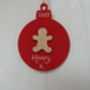 Personalised Christmas Gingerbread Bauble, thumbnail 3 of 5