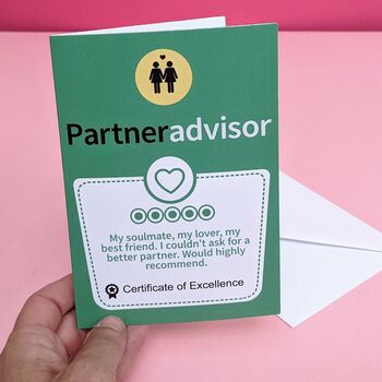 Partner Advisor Review Greetings Card, 5 of 5
