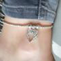 Angel Wings Silver Plated Bracelet Or Anklet, thumbnail 4 of 6