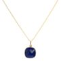 Lapis 18ct Gold Plated Vermeil Silver Pendant Necklace, thumbnail 4 of 11