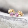 Pink Sapphire Earrings In Silver Or Gold, thumbnail 8 of 12