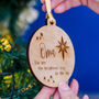 Personalised Memorial Brightest Star Tree Decoration, thumbnail 3 of 6