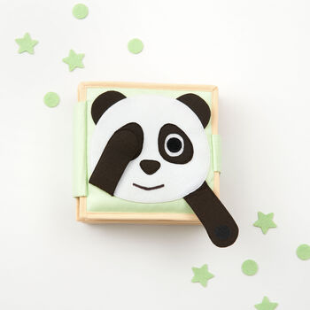 'Happy Panda' Newborn Sensory Fabric Sewn Quiet Book, 2 of 8