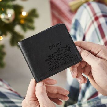 Personalised F1 Fan Leather Wallet, 2 of 9