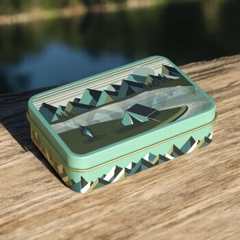 Camping Essentials Tin Match Box For Dad Grandad, 8 of 8