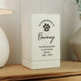 Personalised Pet Memorial Small Wooden Urn, thumbnail 1 of 2