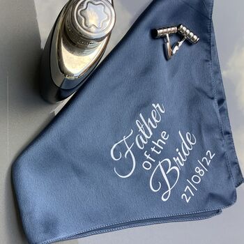 Personalised Father Of The Bride / Groom Handkerchief, 2 of 6